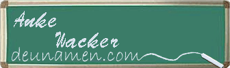 Anke Wacker Visitenkarte